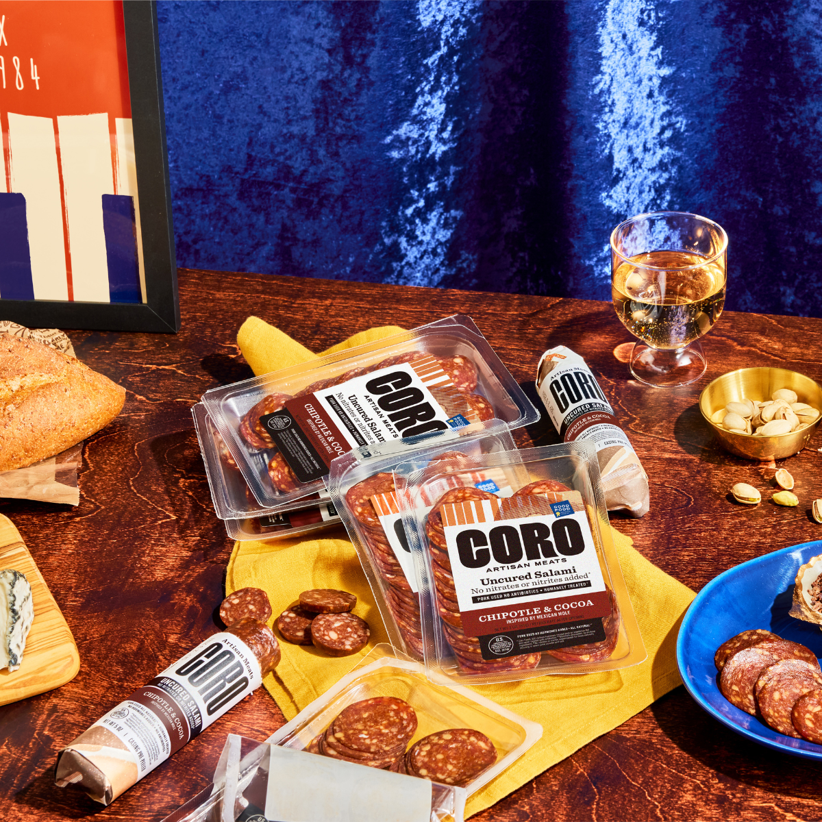 Coro Foods - Wholesale Salami - Sliced Pack Uncured Chipotle & Cocoa (Mole) Salami5