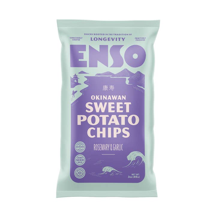 Okinawan Sweet Potato Chips | Rosemary & Garlic for wholesale by Enso