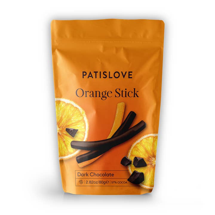 Orange Stick Dark Chocolate, 80G for wholesale by Patislove