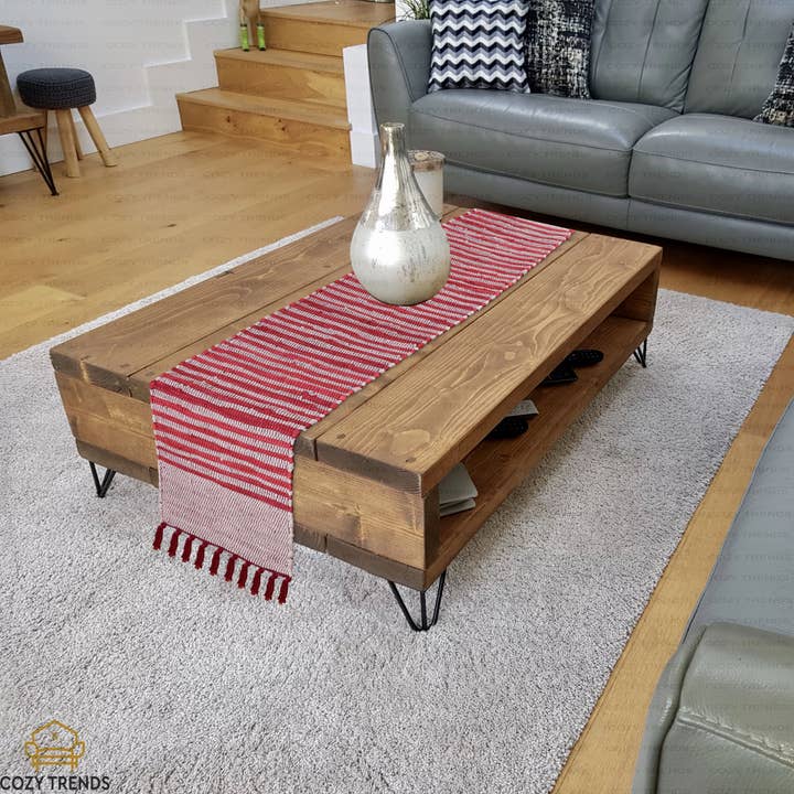 COZY HOMES COLLECTION - Wholesale Table Runner - Handmade Woven Cotton Tabletop Runner Washable 15''x72''
