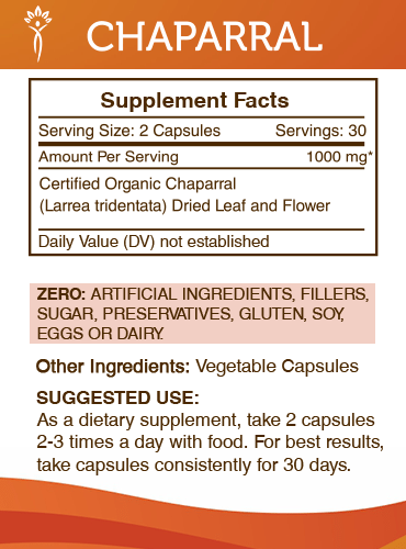 Secrets Of The Tribe - Wholesale Oral Supplement/Vitamin - Chaparral Capsules1