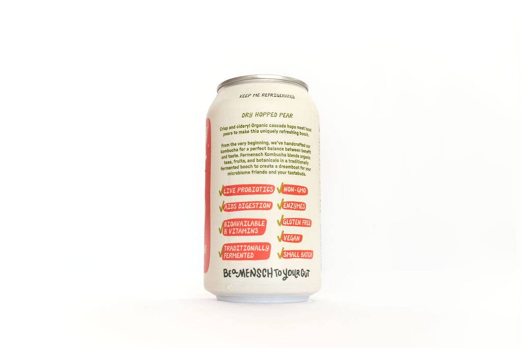 Fermensch Kombucha - Wholesale Kombucha - *DRY-HOPPED PEAR* Kombucha - 24-Can Case6