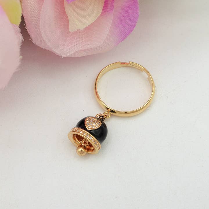 Daemon srls - Venta al por mayor Anillos solitarios - TINKERBELL RAINBOW - Anillo de campanilla con circonita cúbica en forma de corazón