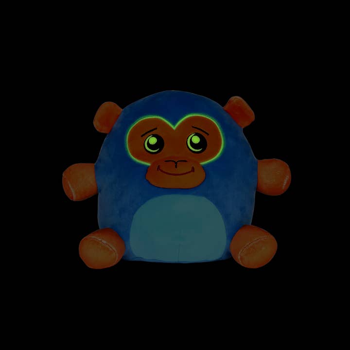World Roller Toys - Wholesale Stuffed/Plush Toy - Kids & Baby - George the Gorilla Glow in the Dark 7.5" Cute Soft Plush Toy