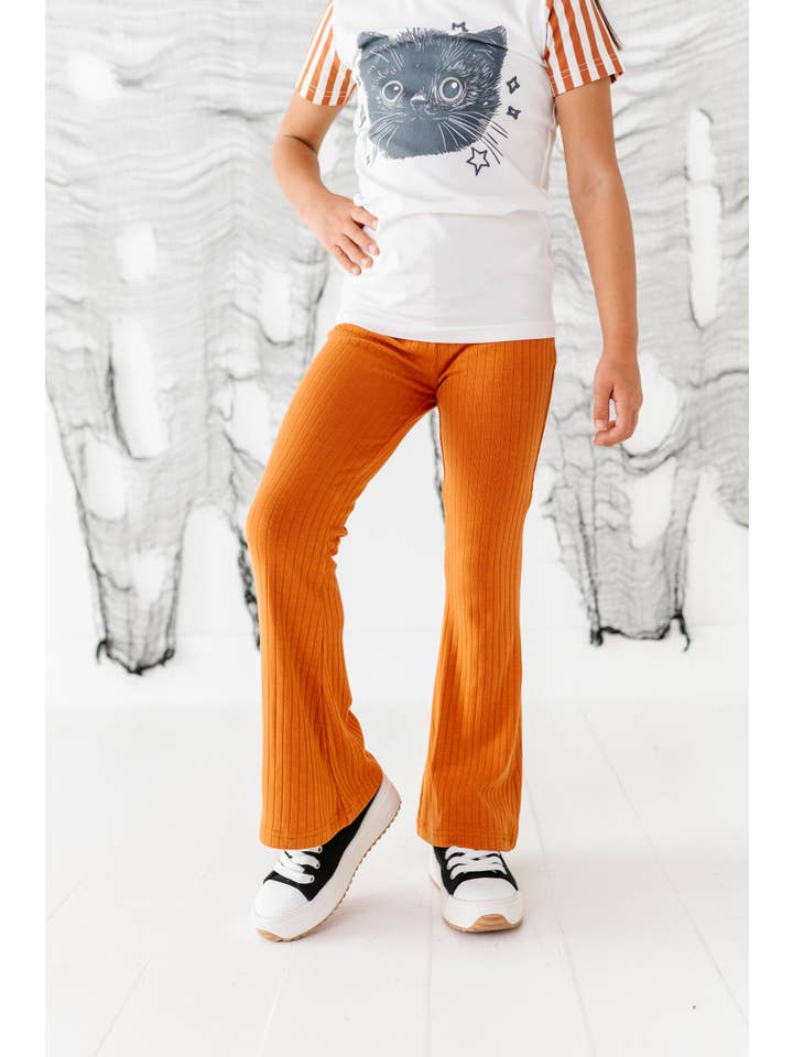 Made By Molly - Wholesale Pants - Kids - Amber | RIB FLARES3