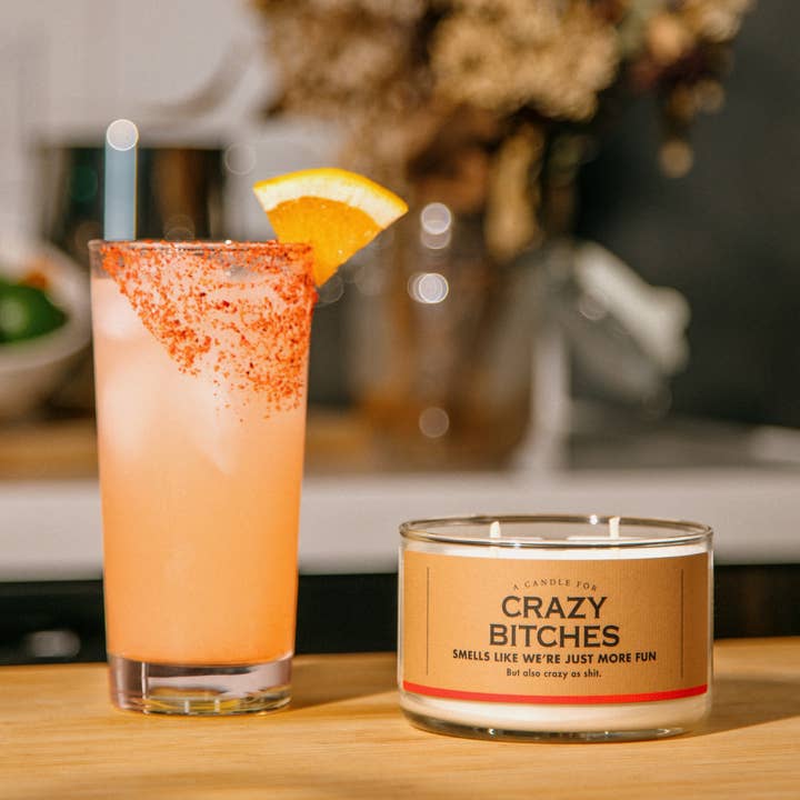 Whiskey River Soap Co. - Wholesale Jar/Filled Candle - A Candle for Crazy Bitches | Funny Candle6