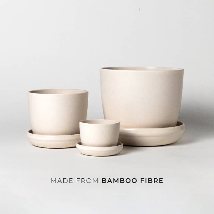 Kanso Designs - Wholesale Plant Pot - Three Set | Natural Upcycled Planters Set (3", 5", 7")