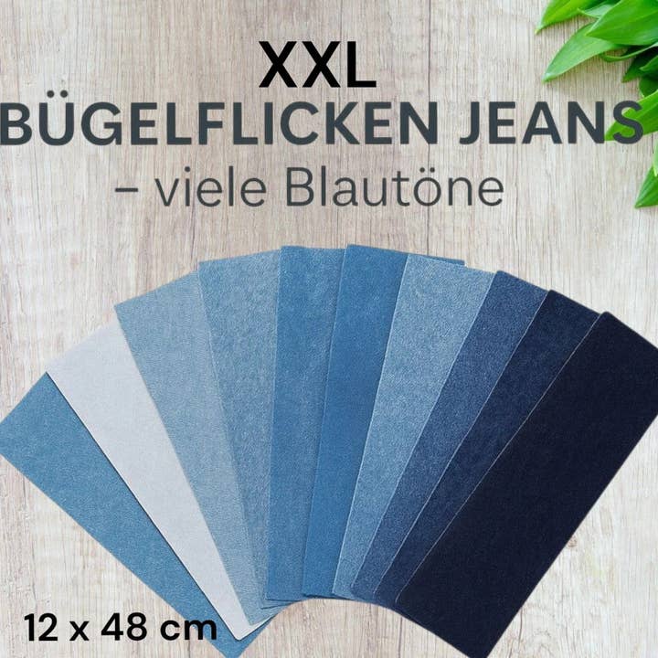 Jeans strygelapper XXL 12x48 cm for engroshandel hos PiovaHomeFashion