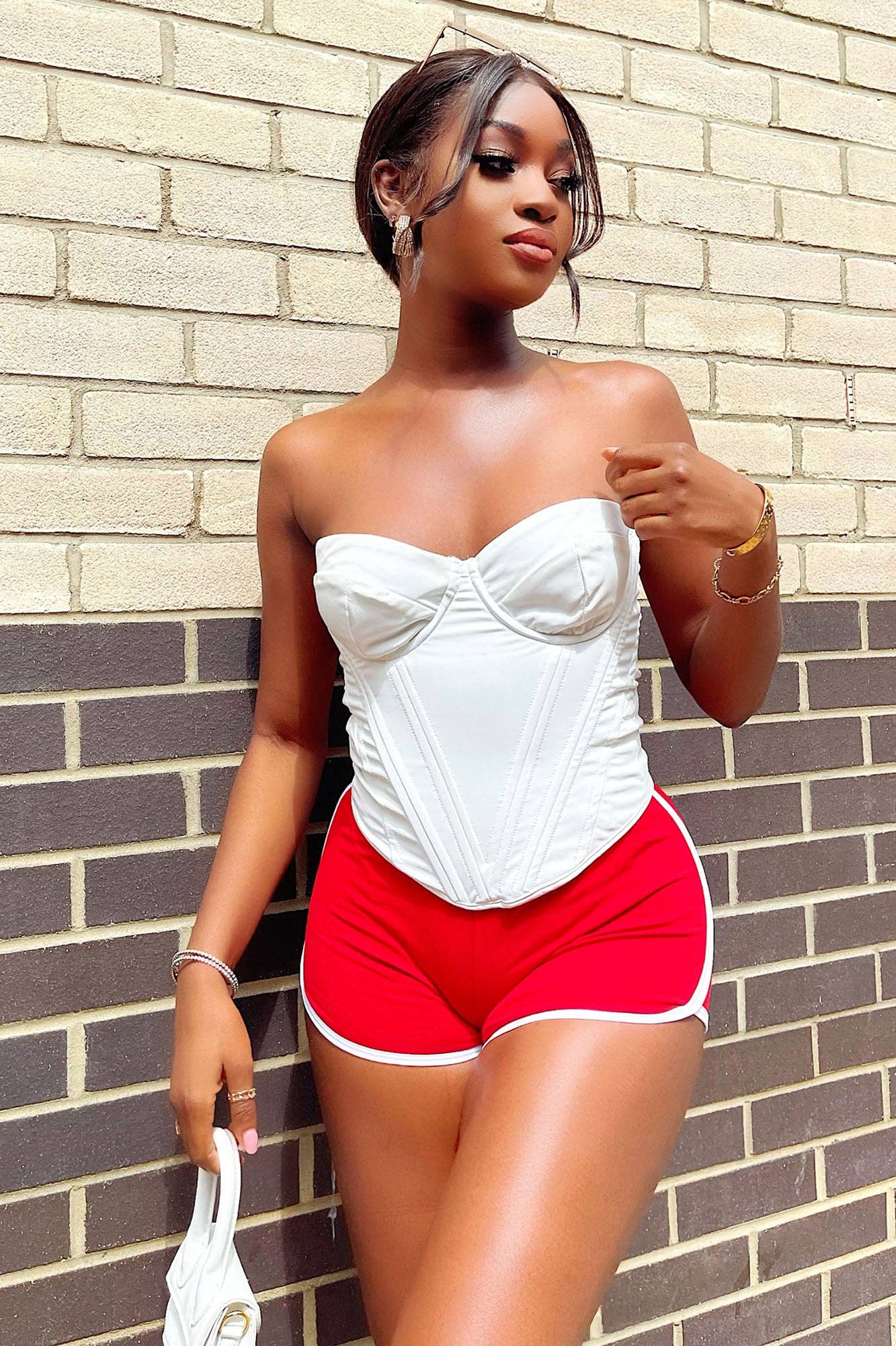 5besties inc - Vendita all'ingrosso Pantaloncini sportivi - Donna - PANTALONCINI A FORMA DI DELFINO IN MISTO COTONE5