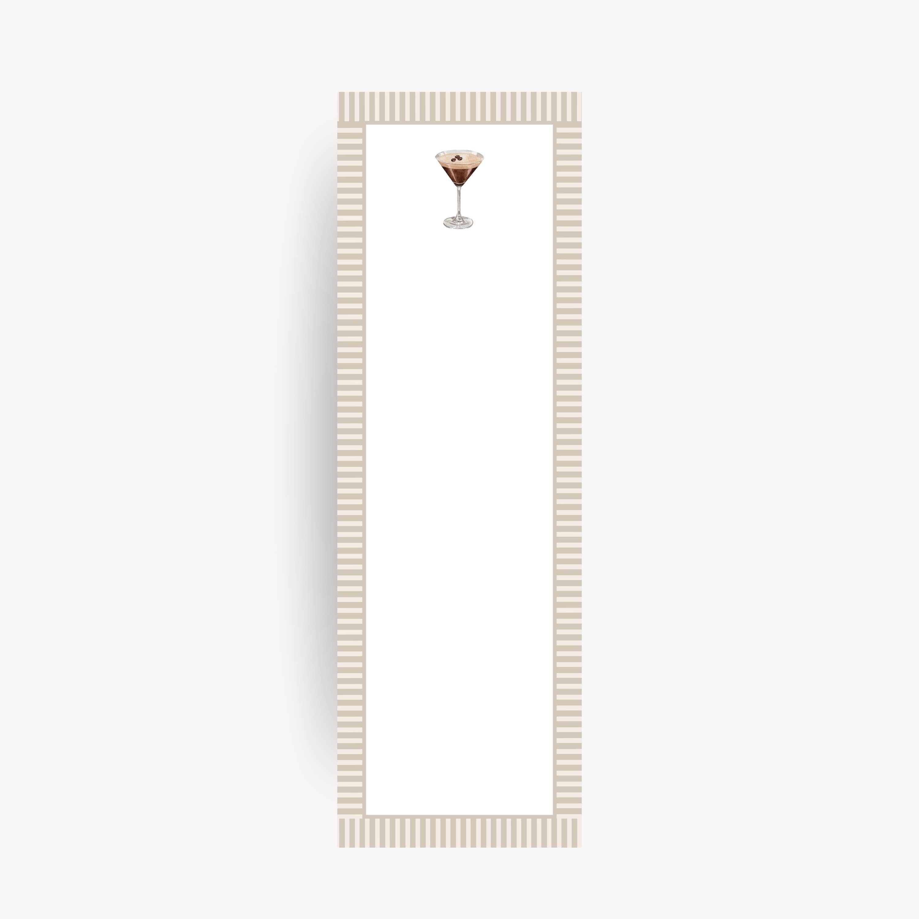 Casey Jo Paper Co. - Wholesale Notepad - Espresso Martini Skinny Notepad0