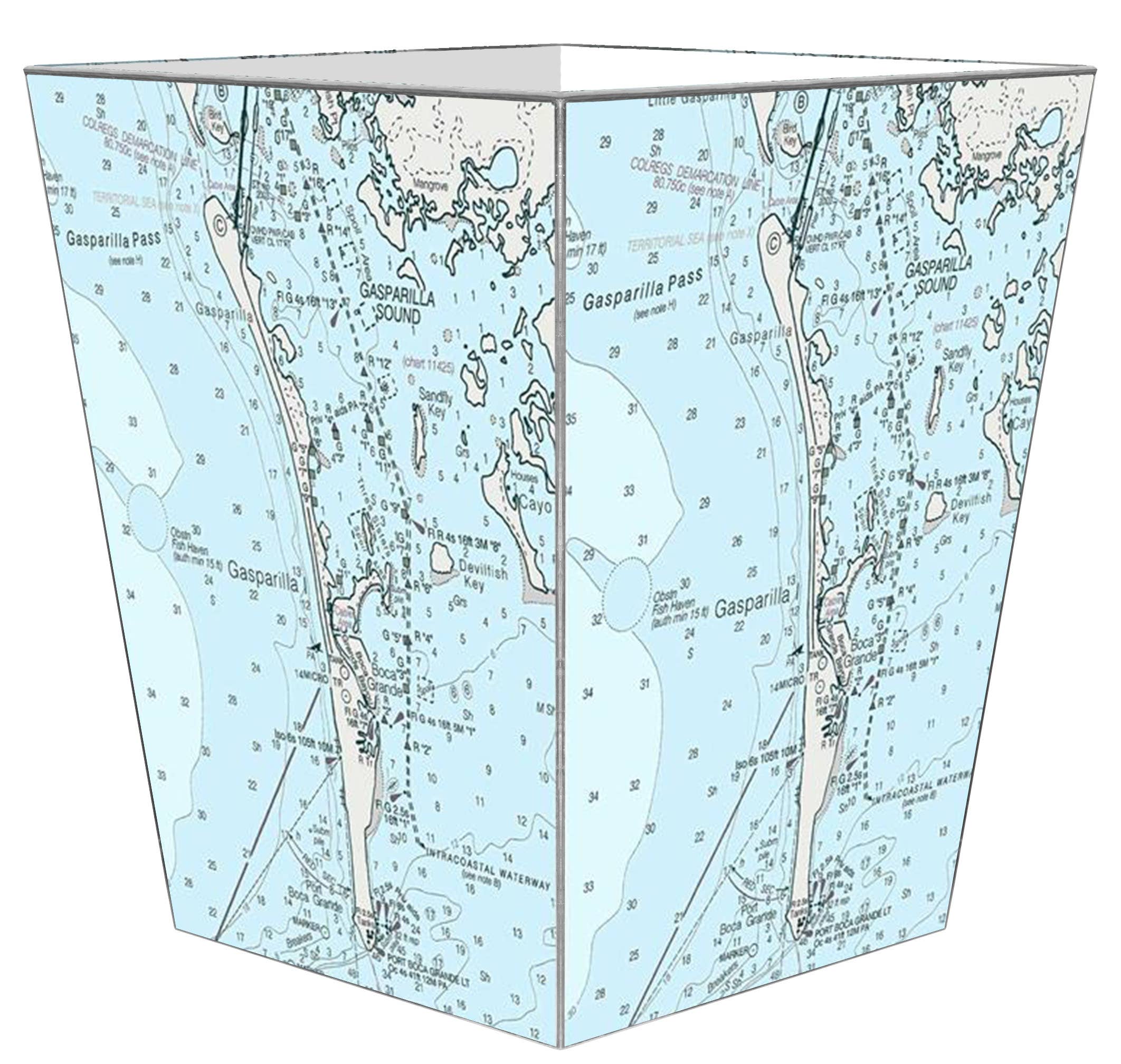 Marye-Kelley - Vente Poubelles/Corbeilles - Carte nautique WB4744-Boca Grande- Gasparilla Island1