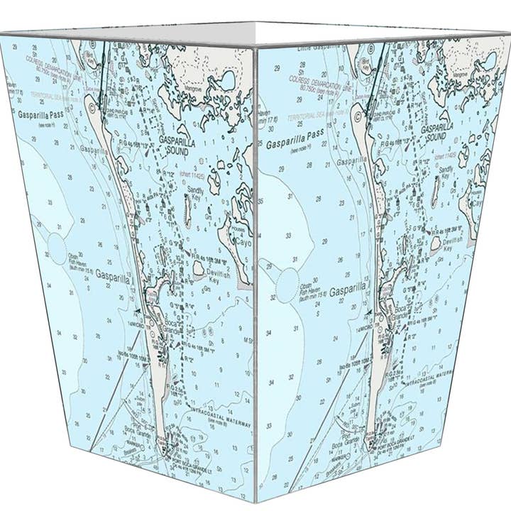 Marye-Kelley - Vente Poubelles/Corbeilles - Carte nautique WB4744-Boca Grande- Gasparilla Island1