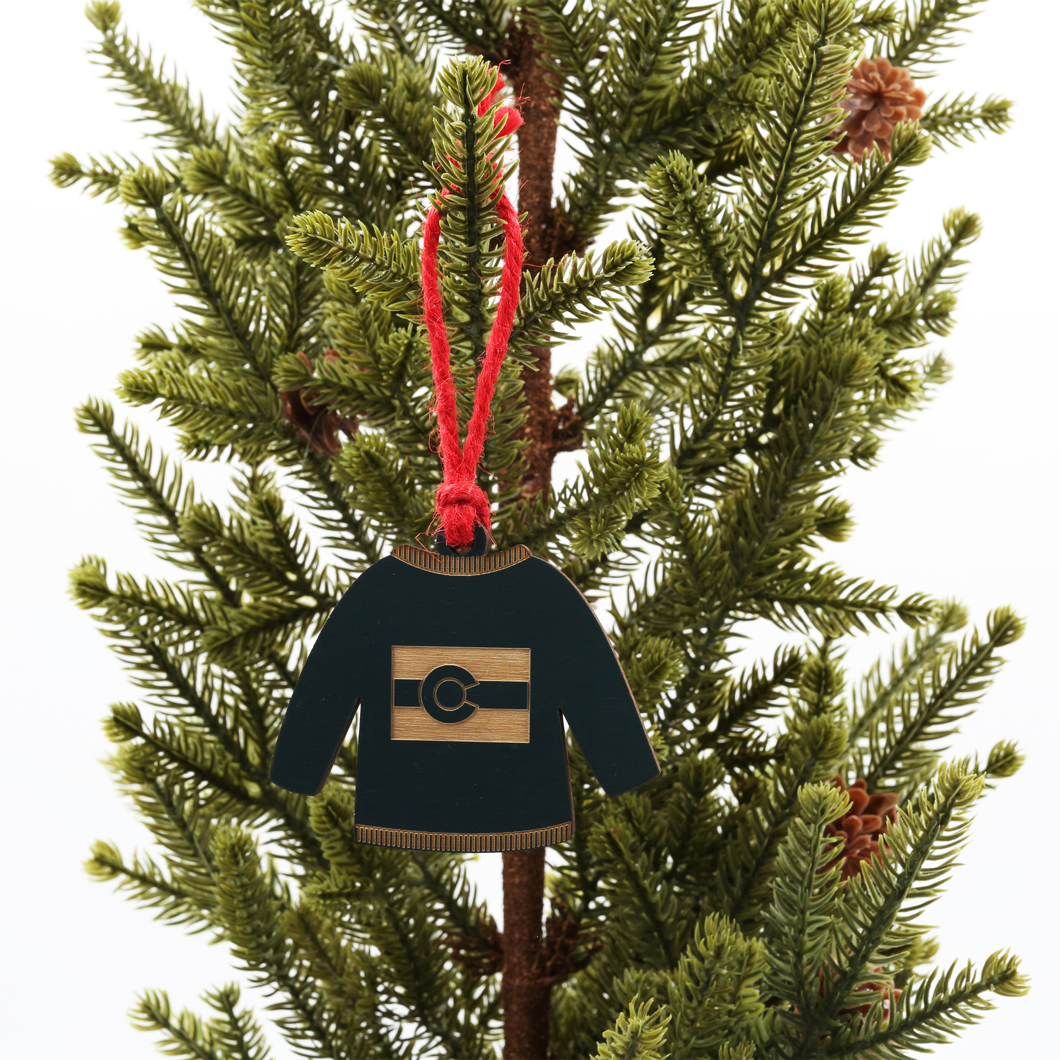 So Very Lovely - Wholesale Ornament - Colorado Flag Sweater Ornament3