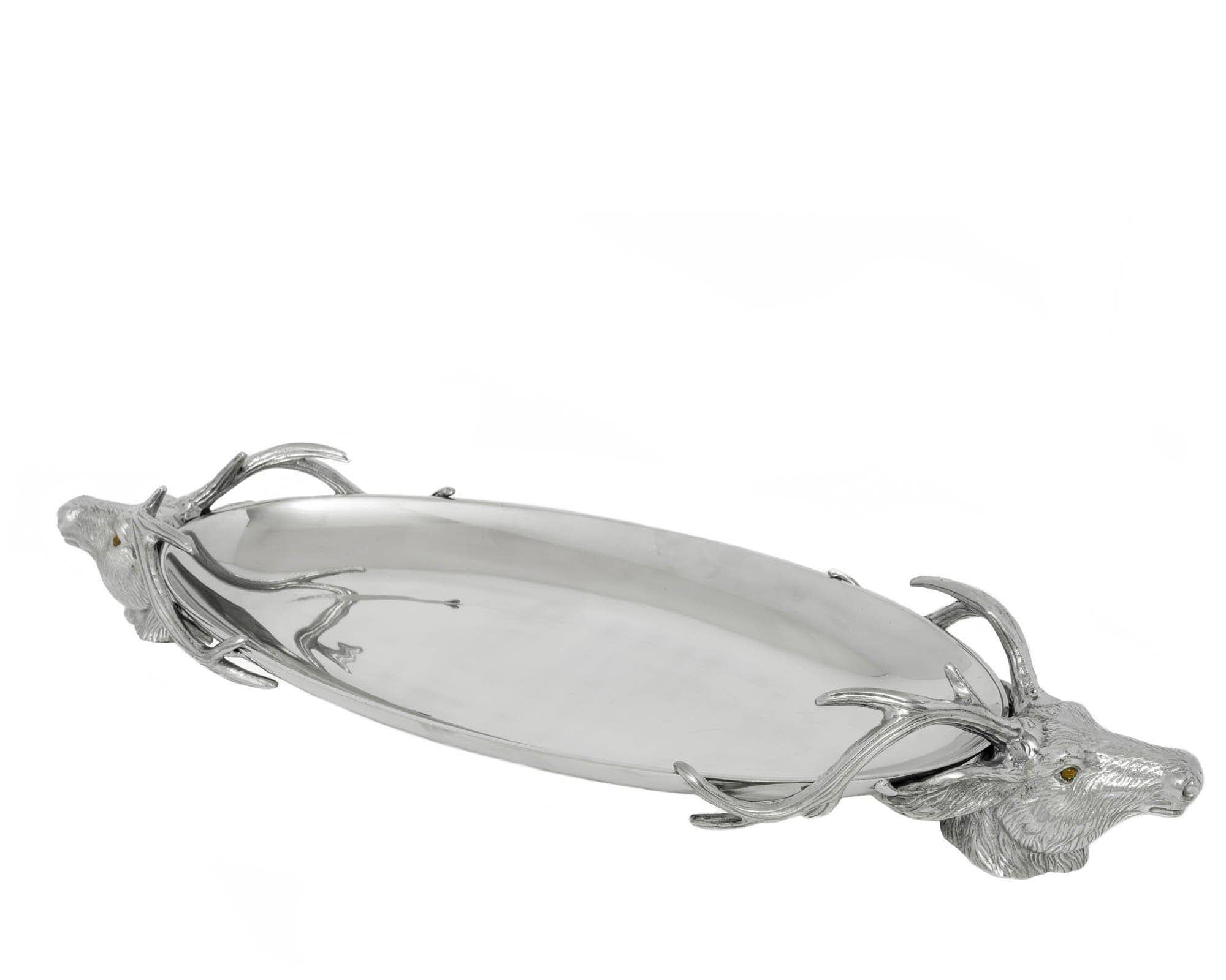 Arthur Court - Wholesale Decorative Tray - Deer Head Centerpiece Tray1