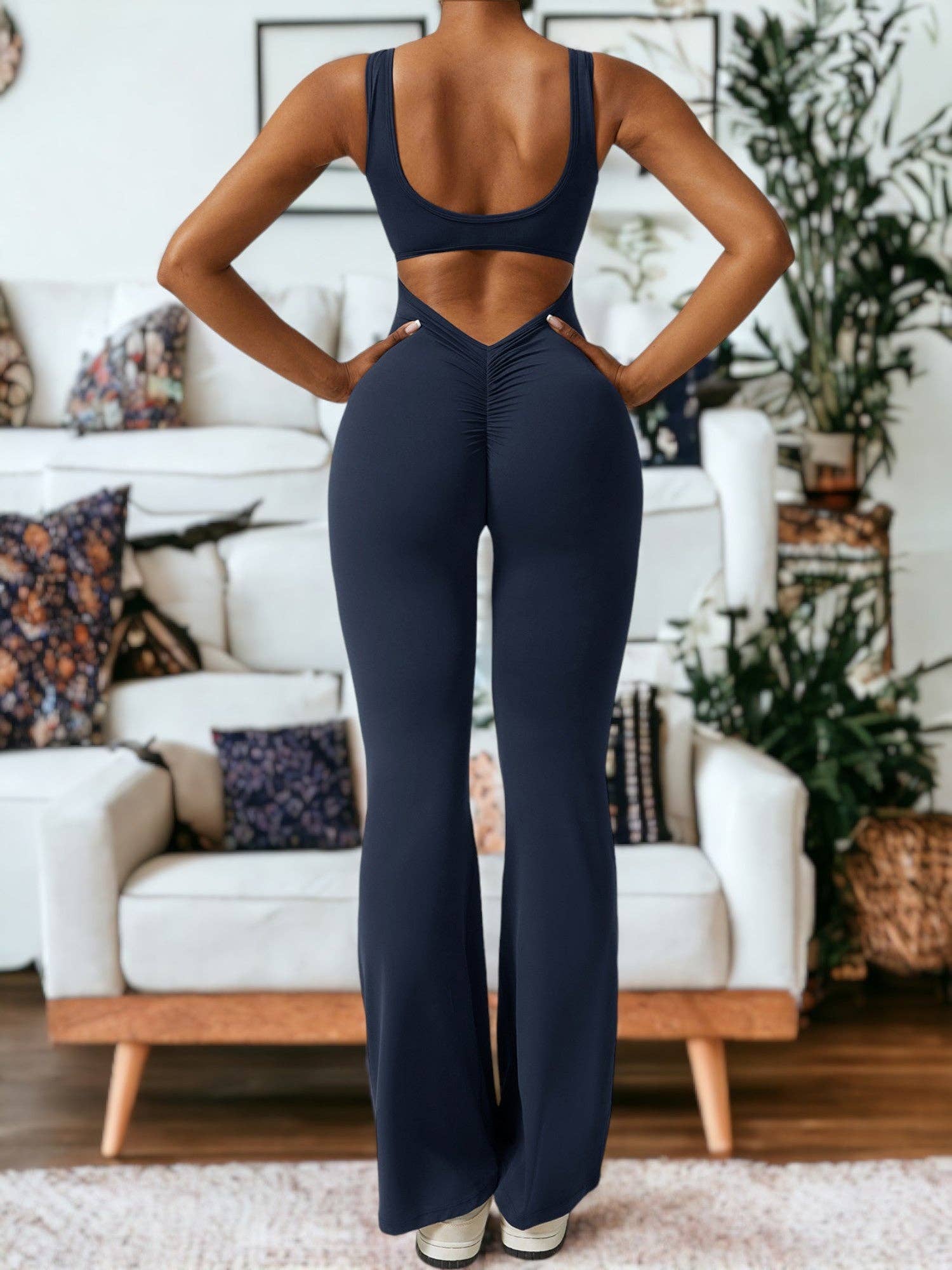 Active by Anna-Kaci - Wholesale Unitard - Women's - Hip Lifting Tight-Fitting Yoga One-Piece Fitness Clothes2