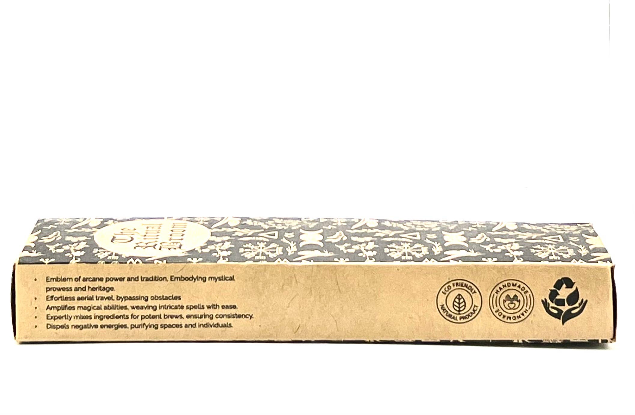 Vrinda - Wholesale Meditation Supplies - Ritual Altar Broom Triple Moon 8"3