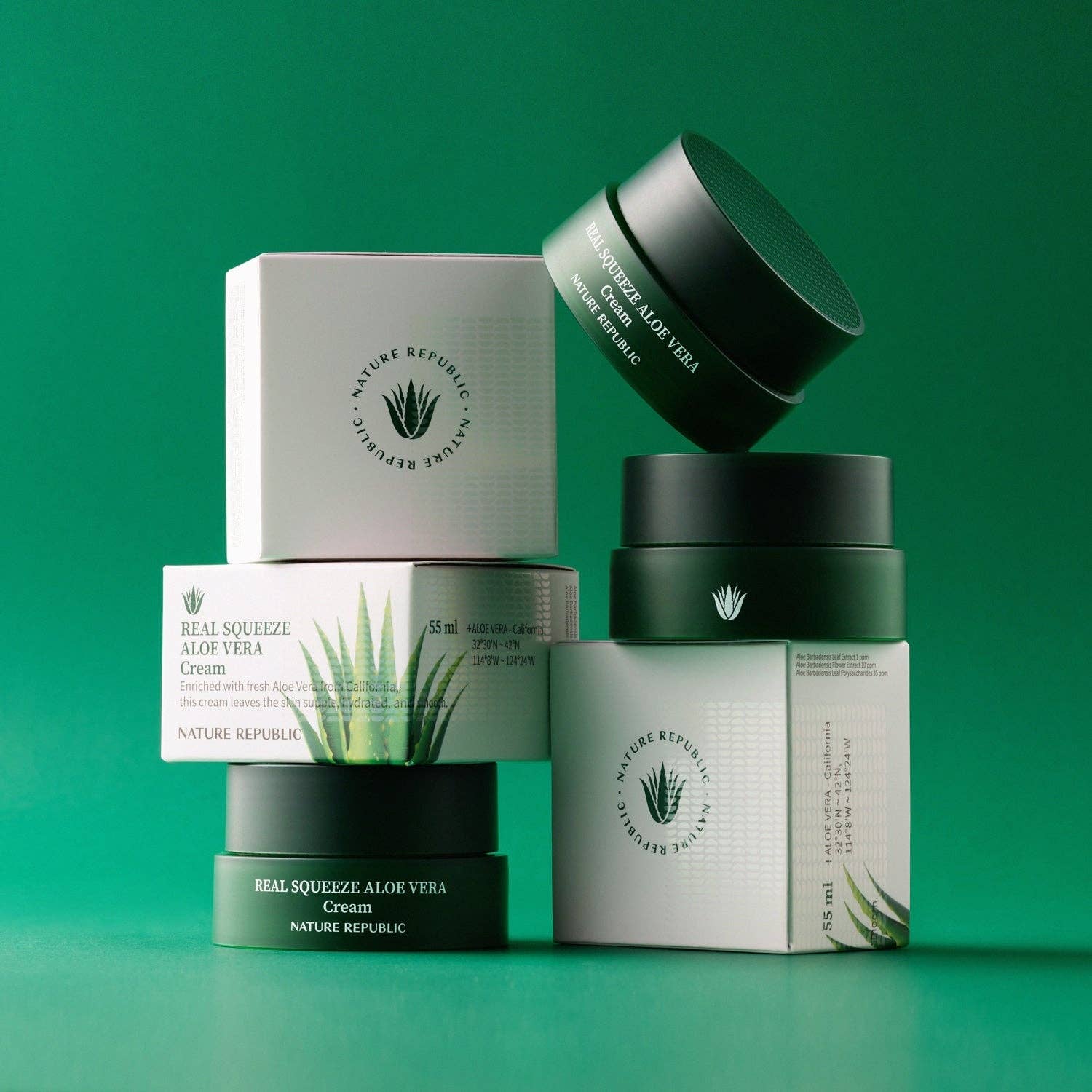 VIAI Beauty – wholesale Facial moisturiser – NATURE REPUBLIC Real Squeeze Aloe Vera Cream3