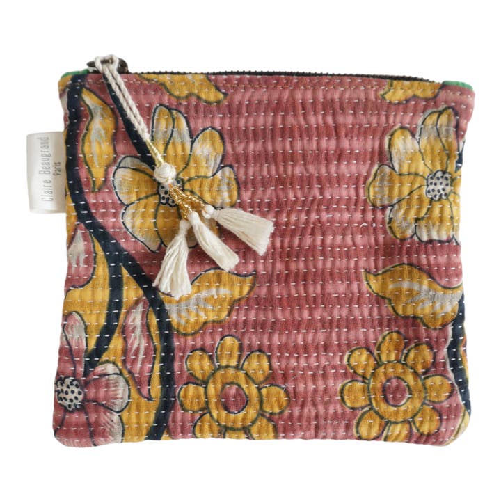 Claire Beaugrand - Wholesale Pouch - Women's - Set of 6 kantha pouches No. 4234