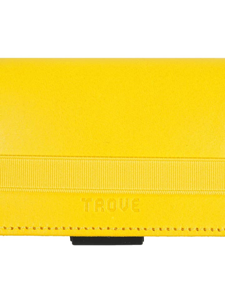 TROVE Cash Wrap: Yellow Leather for wholesale by TROVE