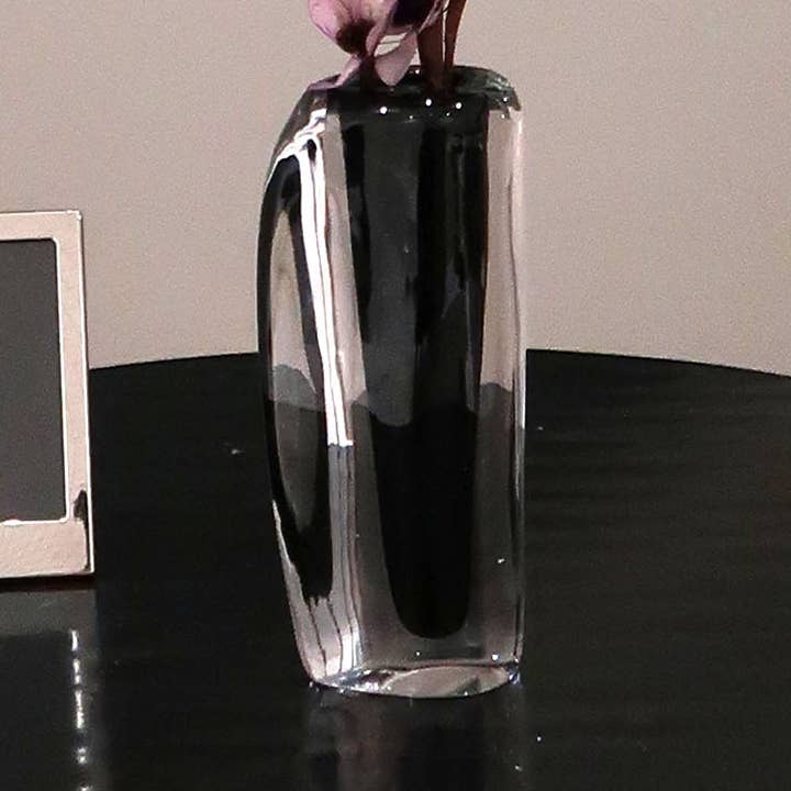 Vase à double paroi en verre, 11,5 po H pour la vente par VIVIENCE