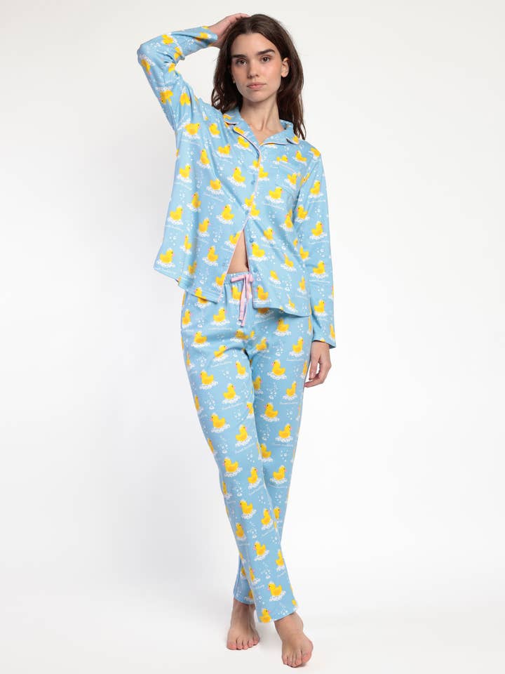 Sweet Duckling Pyjamas with Buttons for wholesale by ADMAS