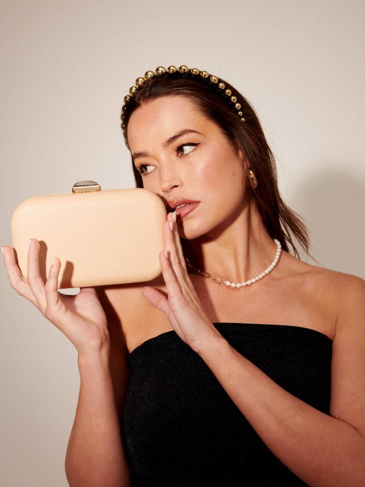 Rhea Classic Box Clutch for wholesale by Angels Whisper Accessories