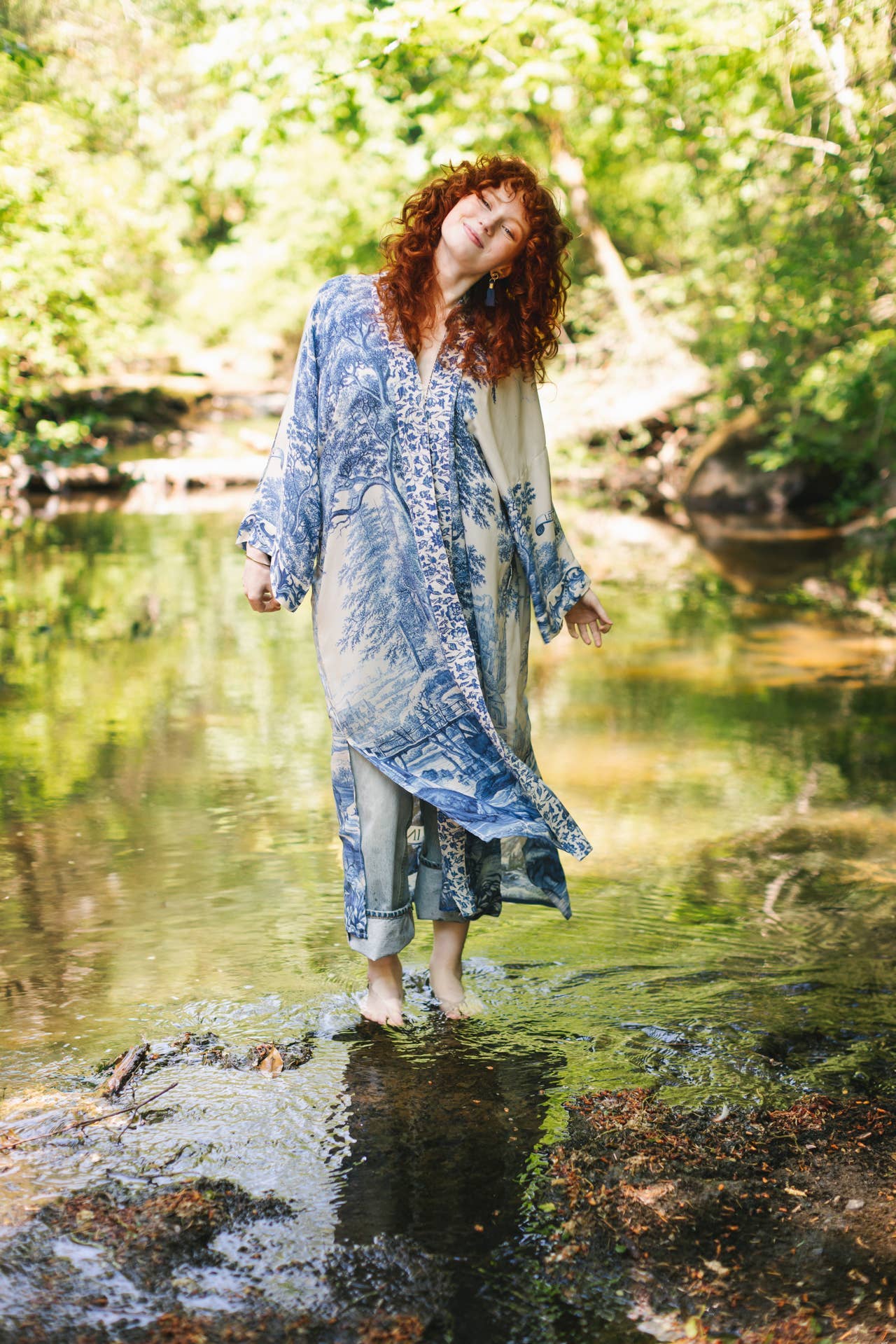 Market of Stars (Worldwide) - Wholesale Kimono - Women's - Let The Light In Opera Duster Kimono Robe w/ Delft18