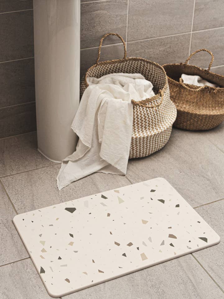 Tappetino da bagno Terrazzo Diatomite Marrone per la vendita all'ingrosso da parte di Snapdry