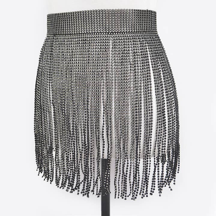 3AM BY H&D ACCESSORIES - Wholesale Belt – Women's - Rhinestone Fringe Belt7