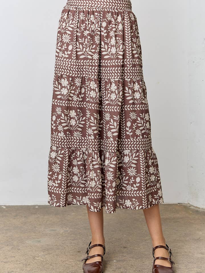 FLORAL SKIRT for wholesale by Polagram by Wellmade USA