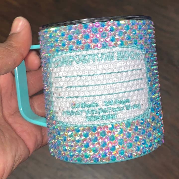Gobelet Teal Composition 14oz pour la vente par Dukes Designs & Creations