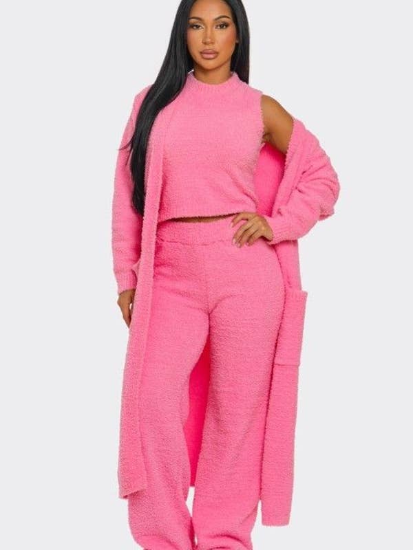 3PCS Cozy Knit Set for wholesale by J2 FASHION