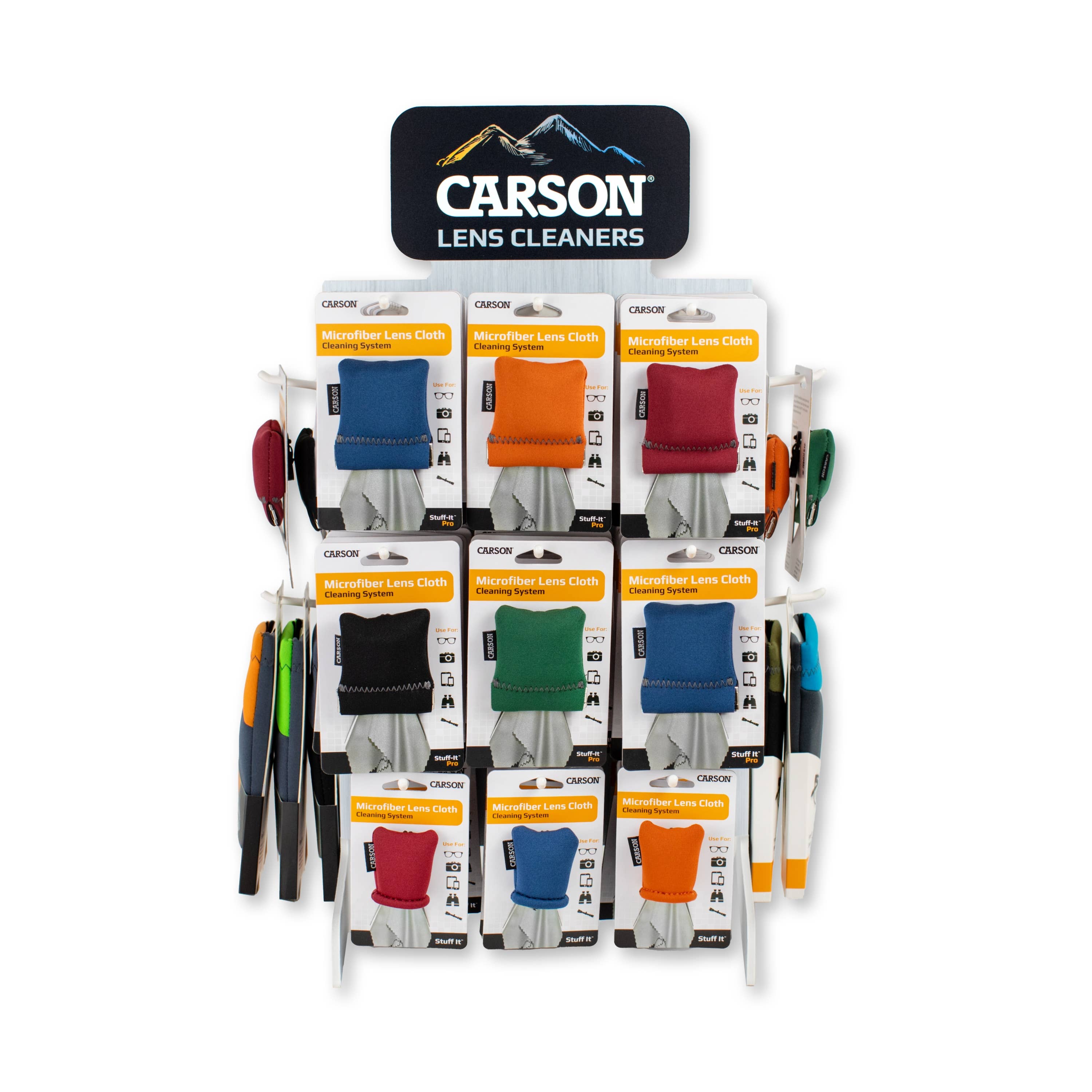 Carson - Wholesale Retailer Display - Accessories - Lens & Screen Cleaners Countertop Display (60 Assorted Pcs)1