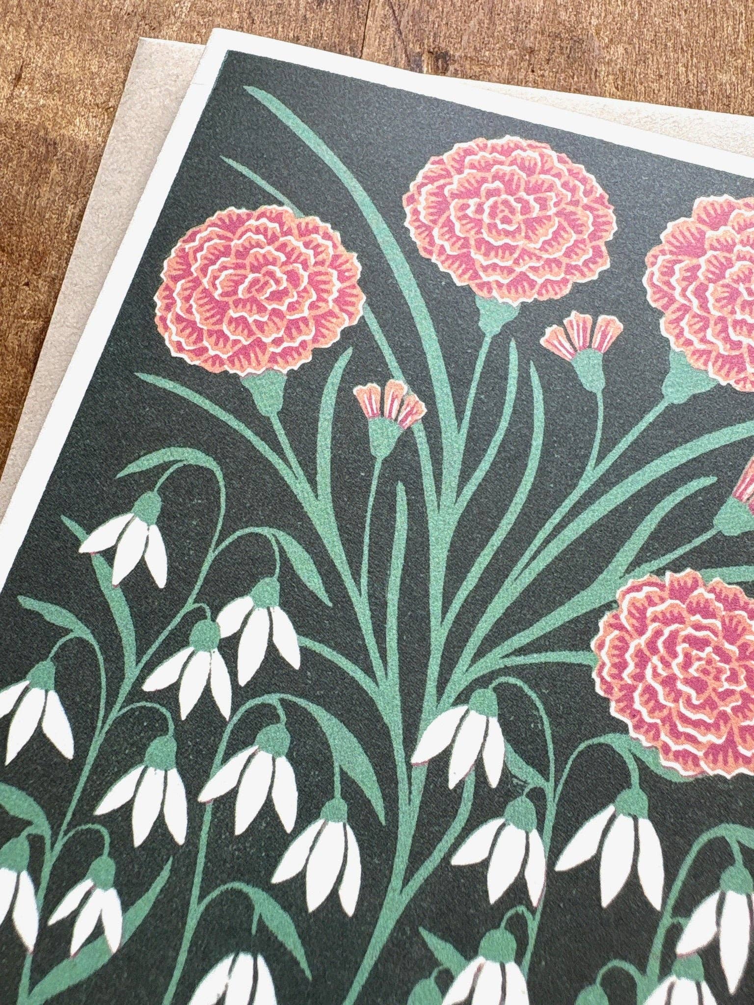 Katharine Watson - Wholesale Everyday Greeting Card - Birth Month Flowers: January Greeting Card3