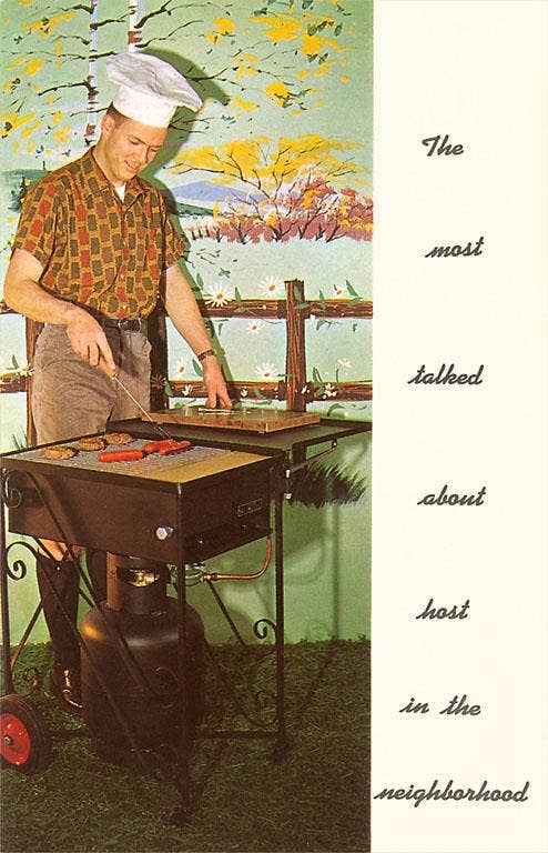 Found Image Press - Wholesale Magnet - Magnet NP-206 Barbecue Guy0