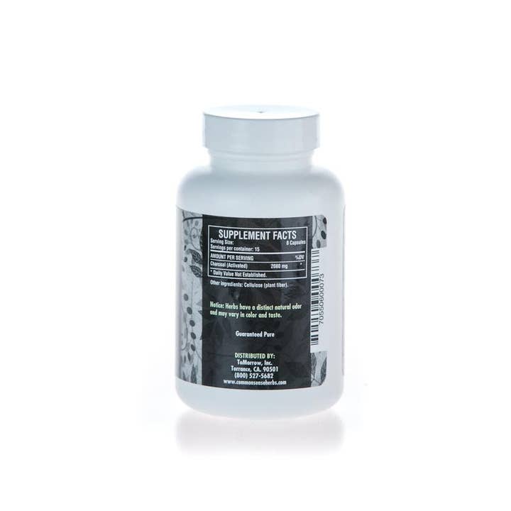 Common Sense Products - Wholesale Oral Supplement/Vitamin - Activated Charcoal (100 Vegan Capsules)1