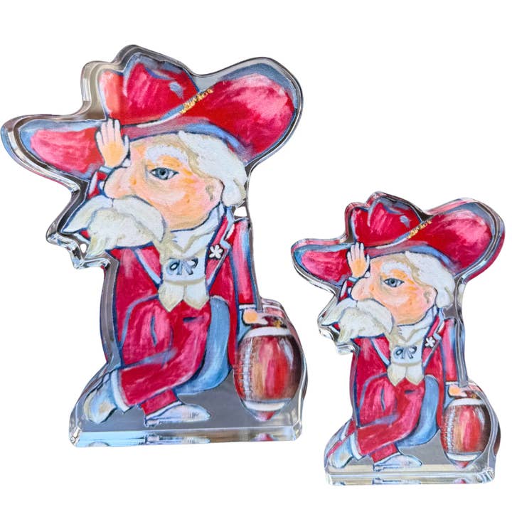 "Barbatanas para Cima, Homem Rebelde!" Prateleira de Acrílico por atacado de MK Decker Designs