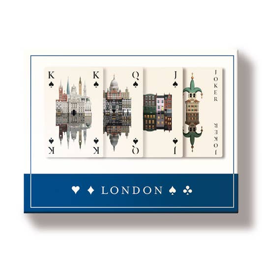 London spillekort (gaveæske med to kortspil) for engroshandel hos Martin Schwartz