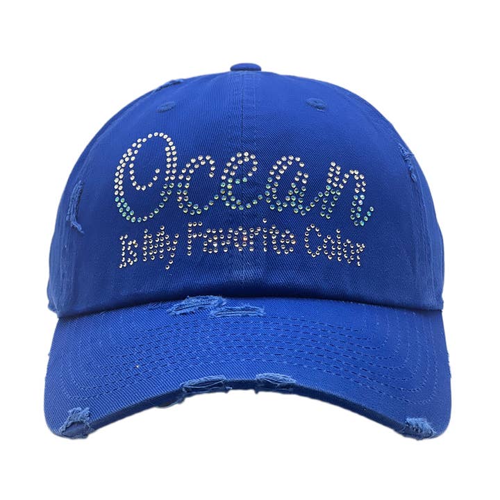 OCEAN IS MY FAVORITE COLOR HAT for wholesale by The Alabama Girl