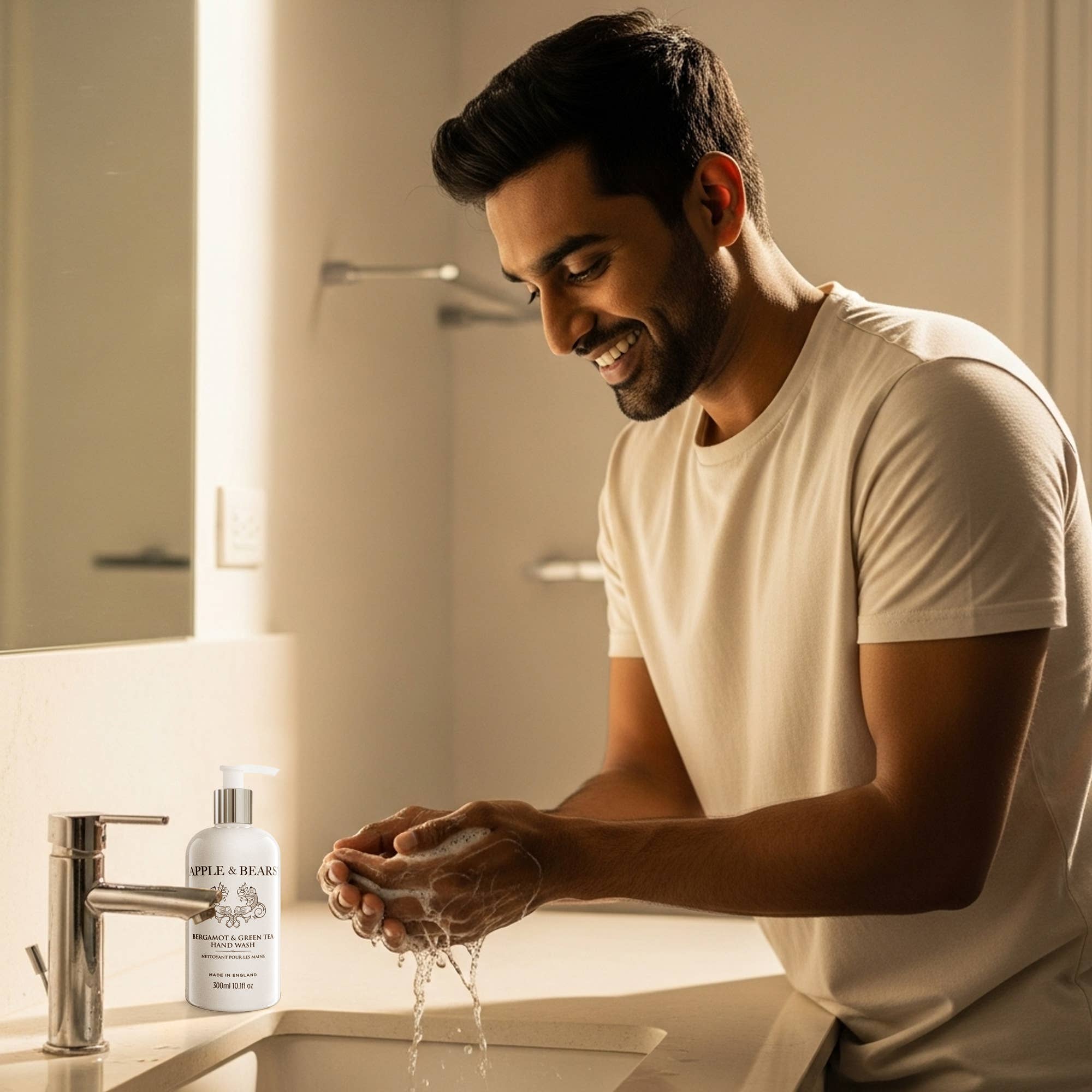 APPLE & BEARS - Venta al por mayor Jabones de manos - Jabón de manos con bergamota y té verde 300 ml/10.1 fl oz7