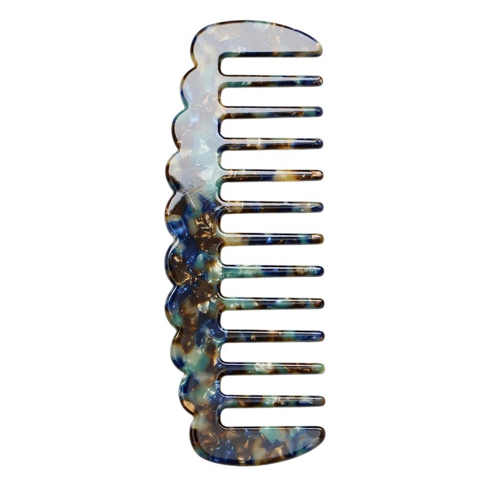 Sensibling Corp. - Wholesale Hair Brush/Comb - Celluloid Acetate Scallop Edge Detangling Hair Comb
1