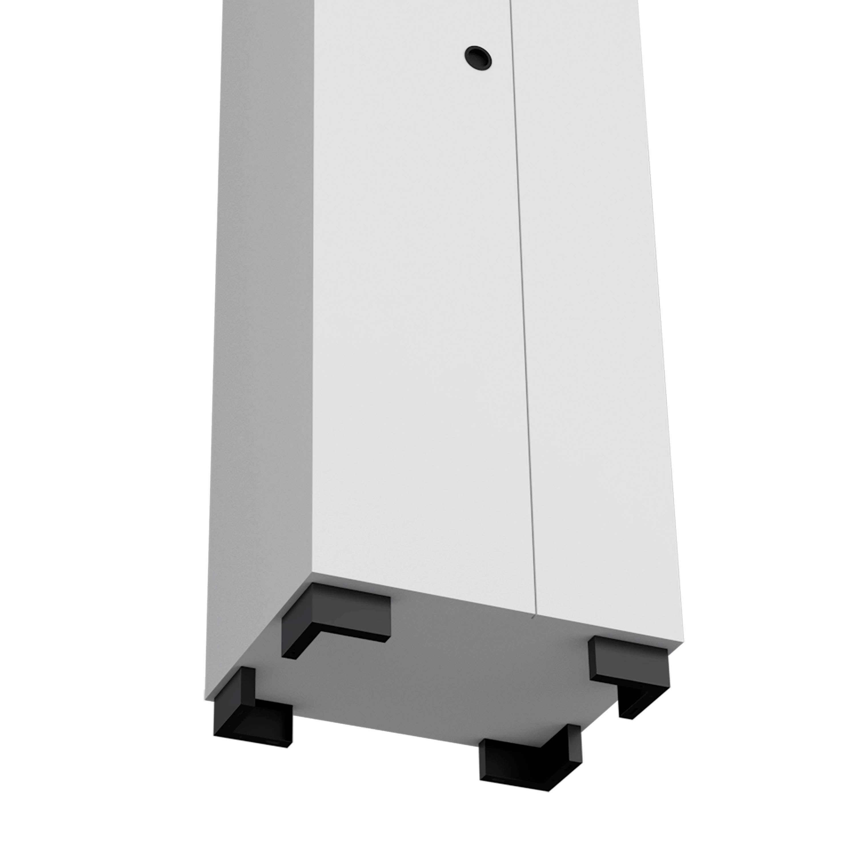 Blank Lake Bathroom Column in melamine with 2 doors and 6 shelves for wholesale on Faire4