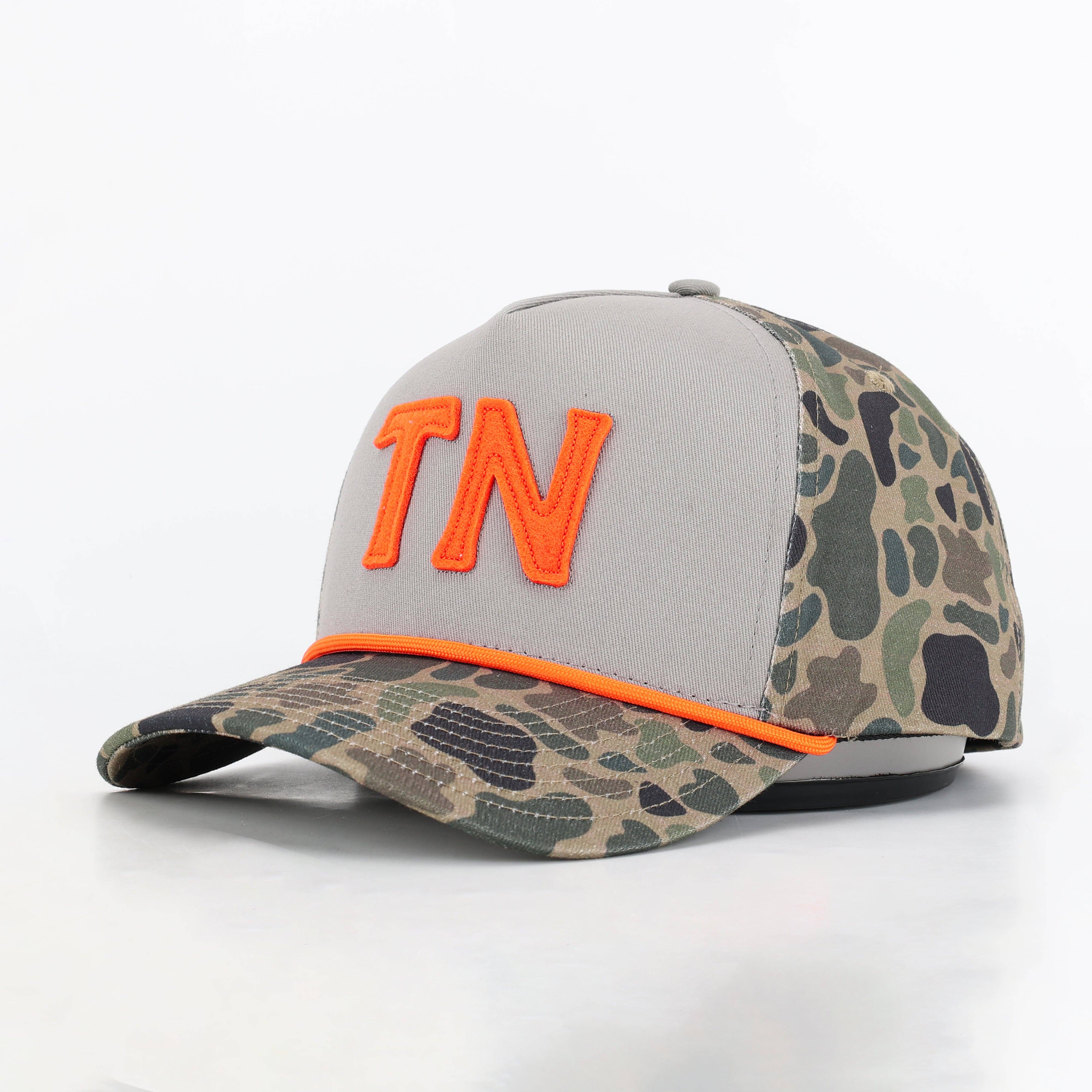 Tennessee Outfitters - Vendita all'ingrosso Cappellino da baseball - Unisex - Tennessee «TN Hat» in TENN™ Camo e grigio fumo1