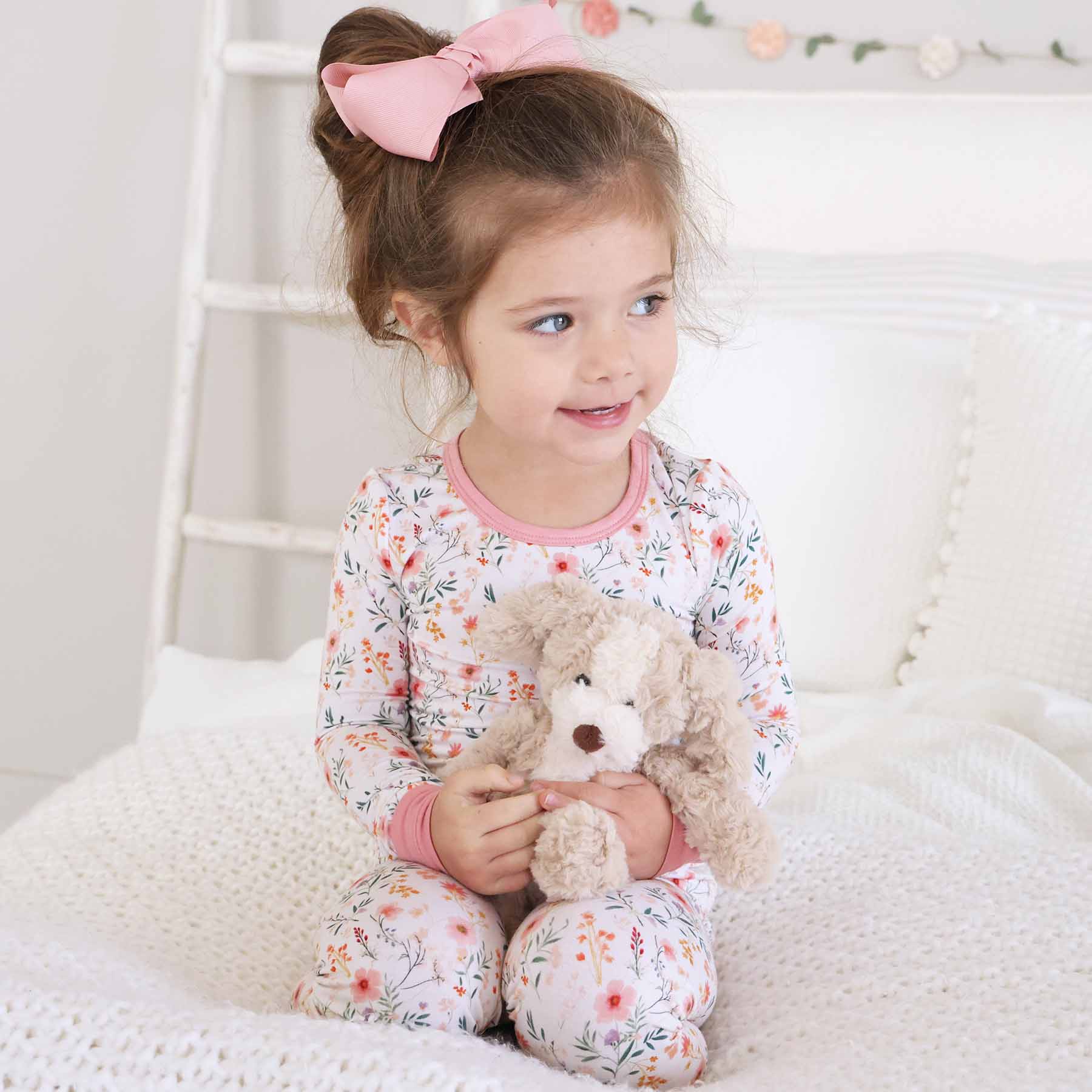 Caden Lane - Wholesale Sleepwear Set - Kids - Winnie's Wildflowers Two Piece Pajama Set6