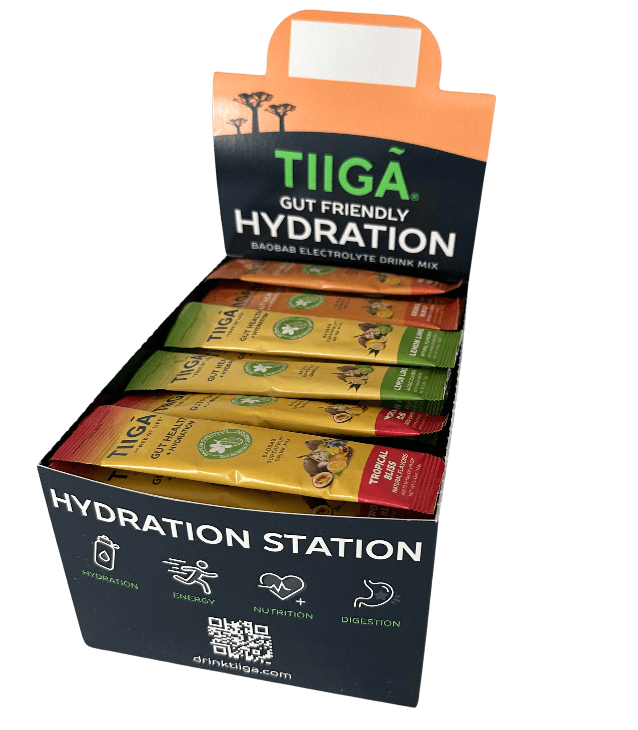 Tiiga - Vente Boisson diététique en poudre - Boîte de 60 portions pour la santé intestinale + hydratation10