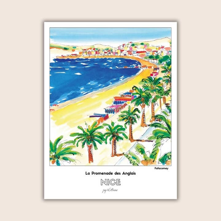 Affisch - Fafacomey - Nice - Promenade des Anglais för wholesale av JOG | Maison d’éditions