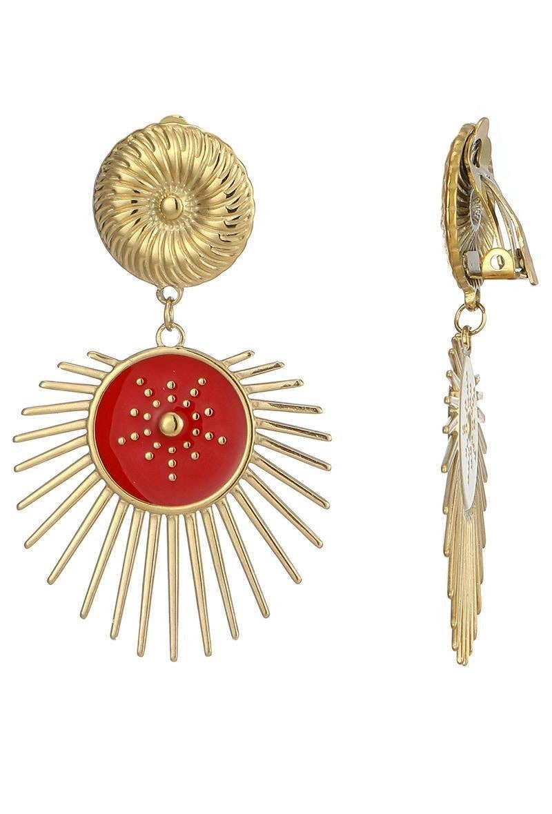 BELLE MISS - Wholesale Clip-On Earrings - Zeynep clip-on earrings in stainless steel1