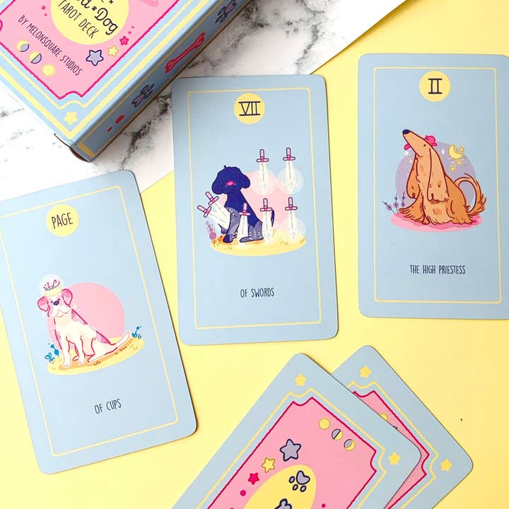Melonsquare Studios - Vente Cartes de tarot - Good Dog Tarot Deck | Cartes de tarot | Cartes oracles4