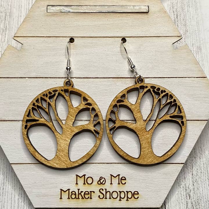 Tree of Life Dangle Earrings for wholesale by Mo & Me Maker Shoppe, LLC