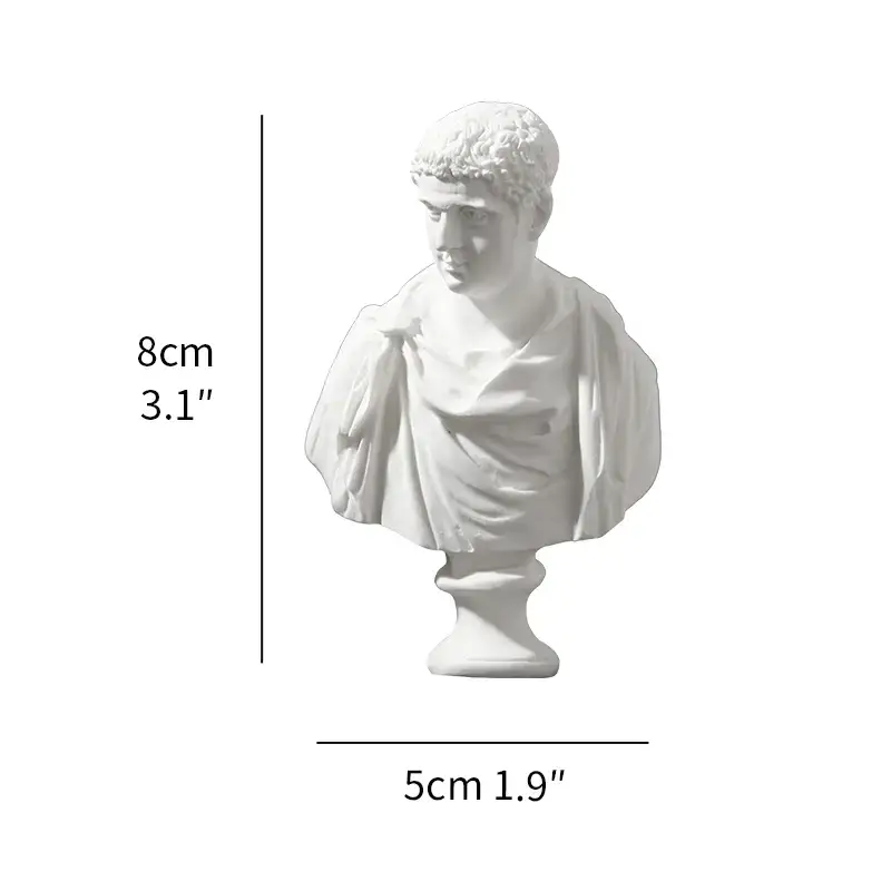 Magnifique Hearts - Wholesale Decorative Figurine - Miniature Greek Busts - Intricately Carved4